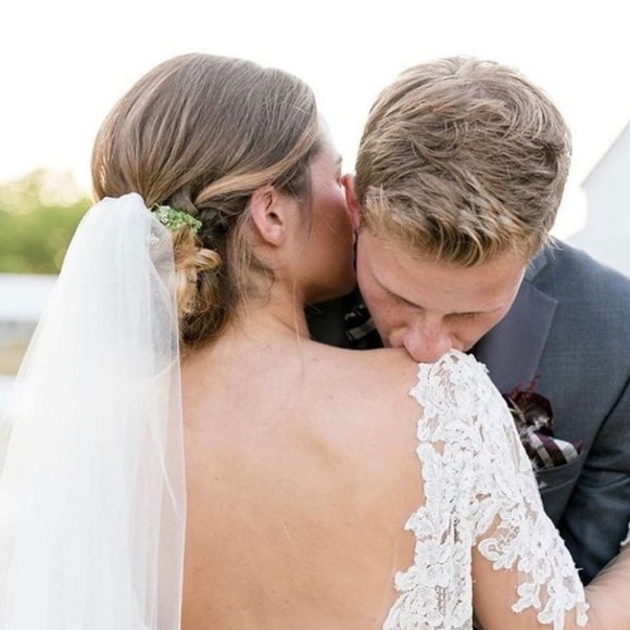 New Handmade Bridal Illusion Wedding Veil - Picture 5 of 7